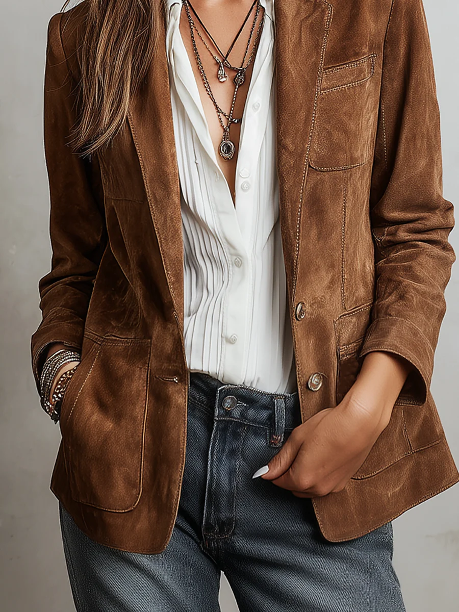 Marcella | Blazer Vintage Marron
