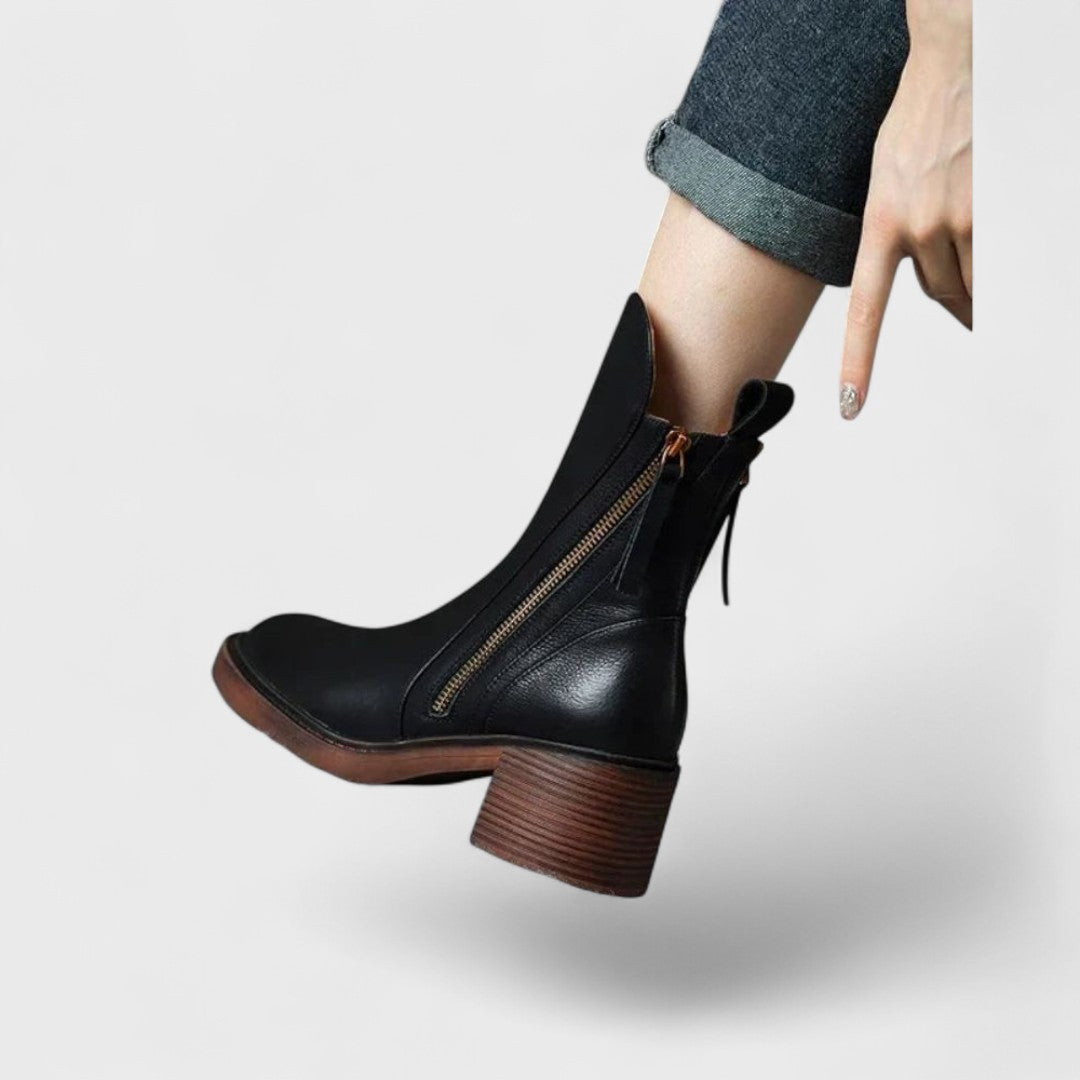 Stivaletti In Pelle Con Pelliccia Interna – Eleganti E Comodi