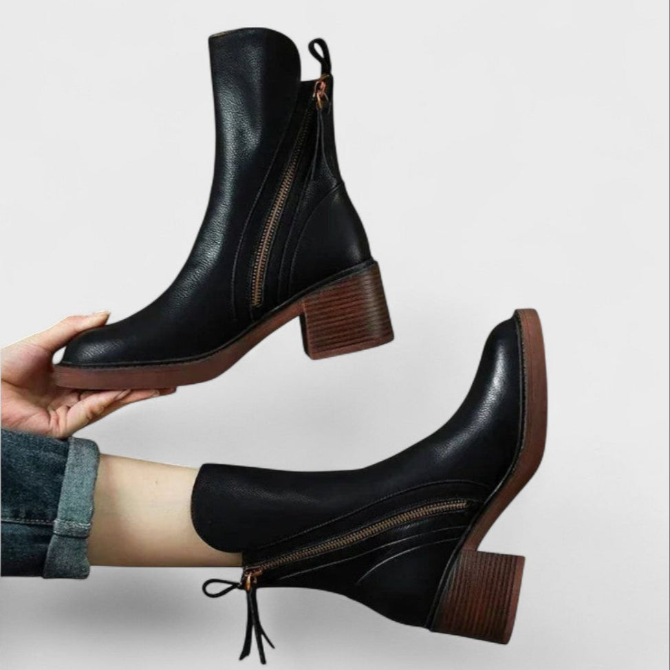Stivaletti In Pelle Con Pelliccia Interna – Eleganti E Comodi