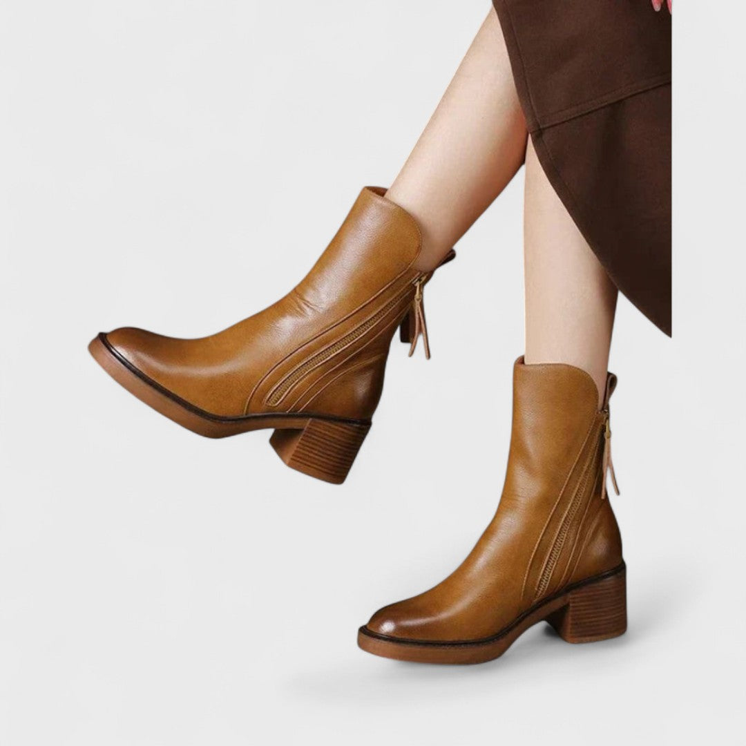Stivaletti In Pelle Con Pelliccia Interna – Eleganti E Comodi