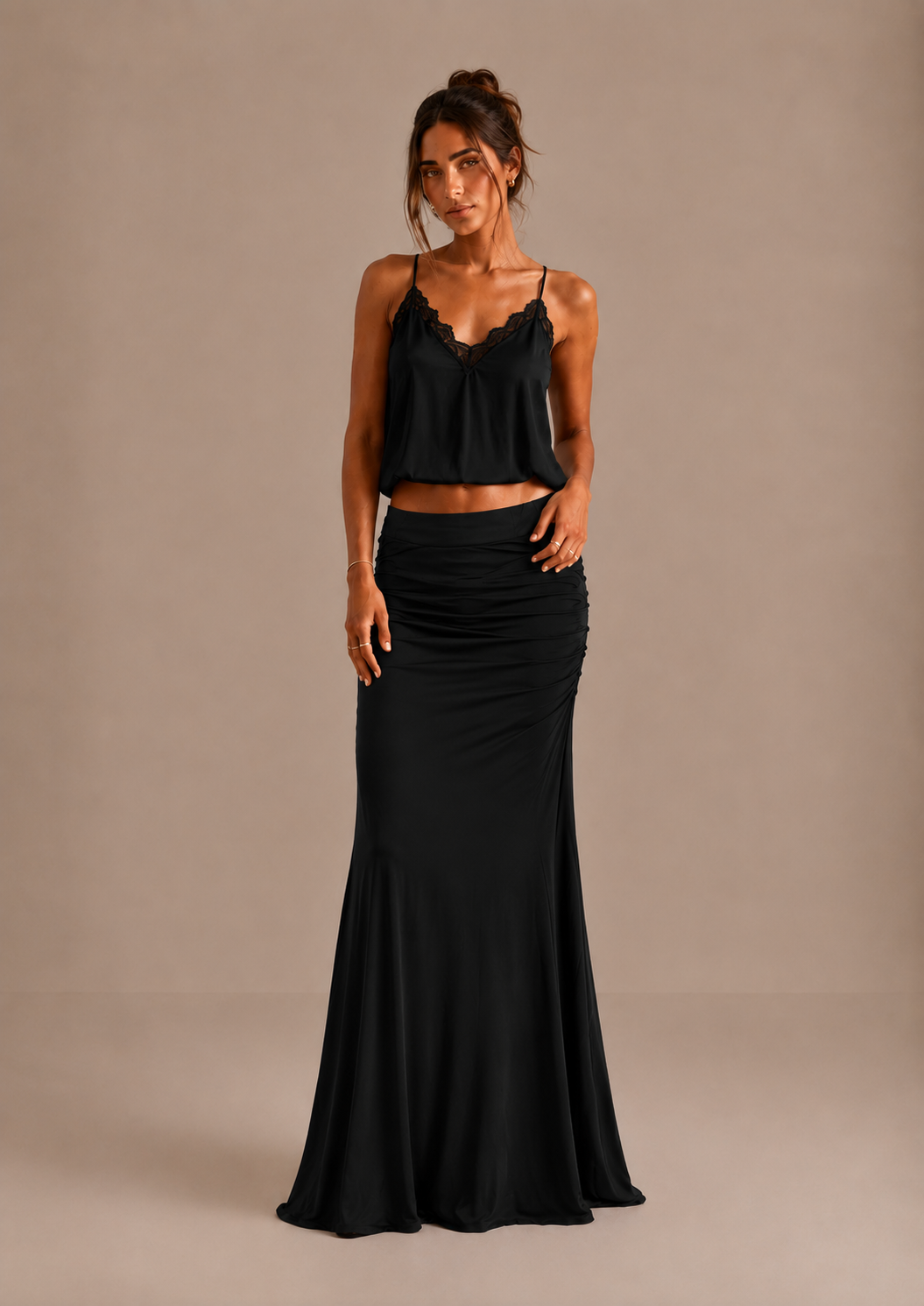 Lara | Gonna Maxi Elegante Arricciata