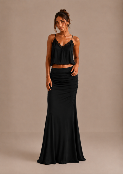 Lara | Gonna Maxi Elegante Arricciata