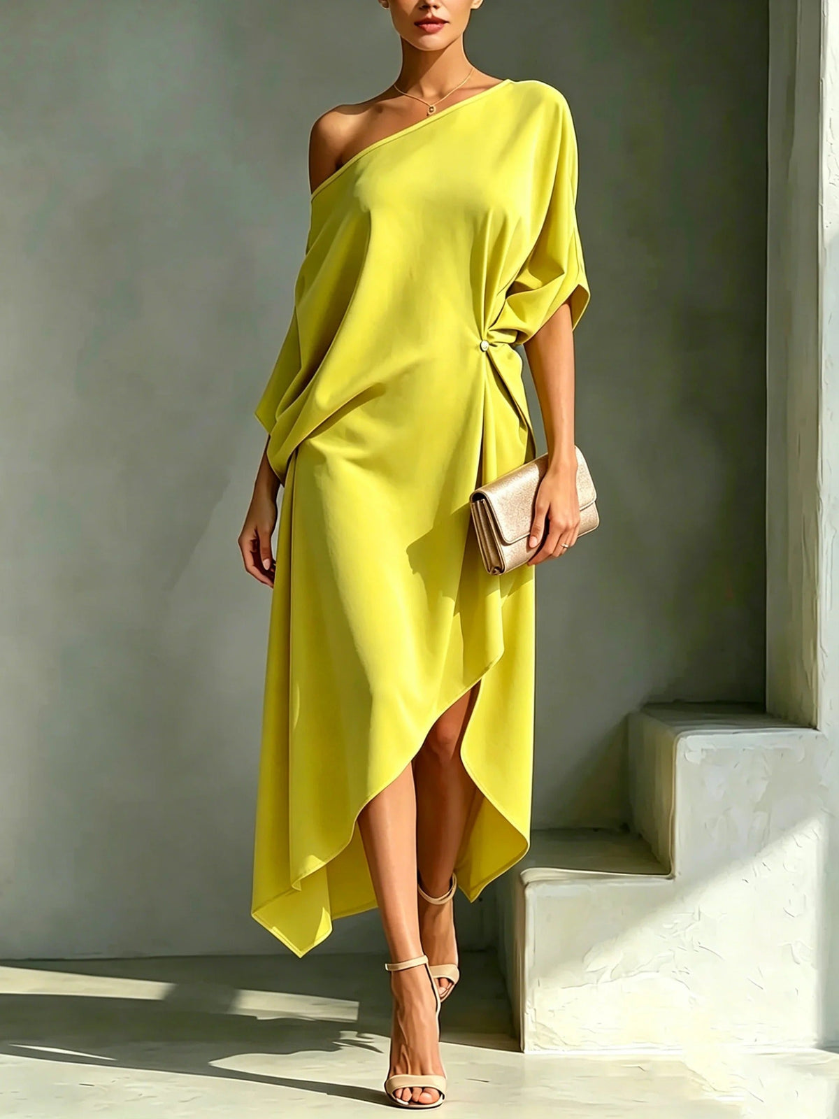 Isabella | Abito Asimmetrico Elegante