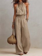Ilaria | Tuta con collo halter