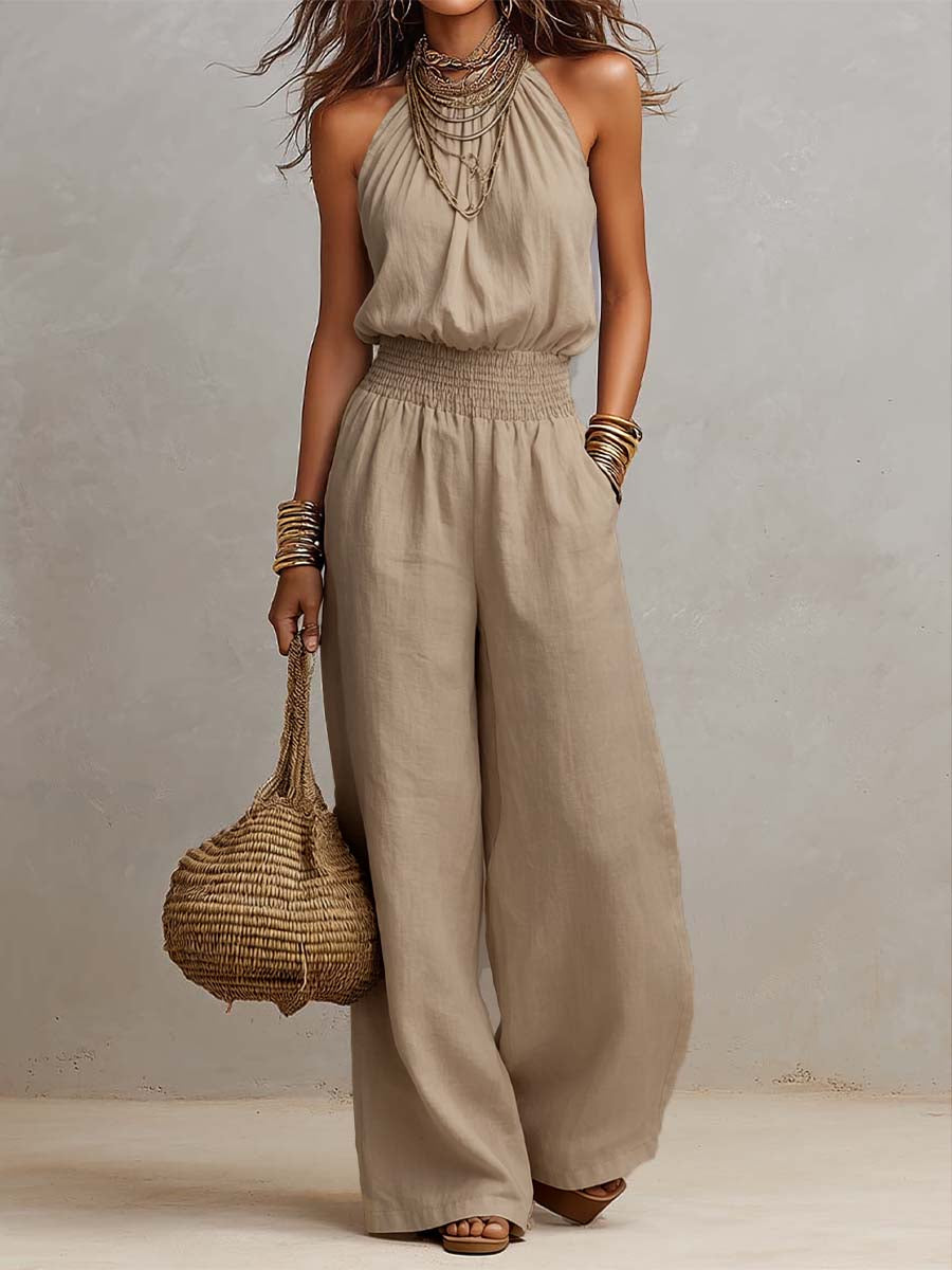 Ilaria | Tuta con collo halter