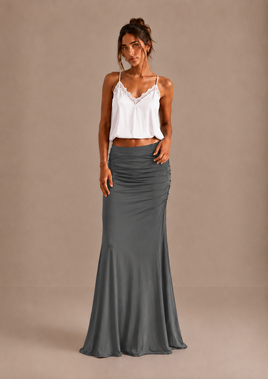 Lara | Gonna Maxi Elegante Arricciata