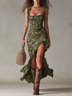 Lara | Abito lungo boho retrò