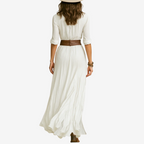 Eva | Abito Maxi fluido con cintura