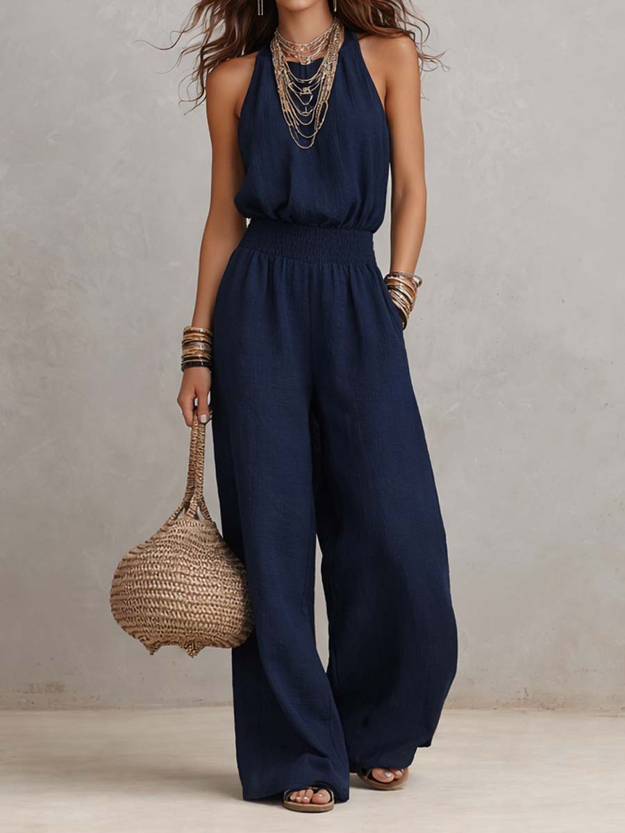 Ilaria | Tuta con collo halter