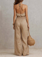 Ilaria | Tuta con collo halter