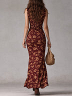 Lara | Abito lungo boho retrò