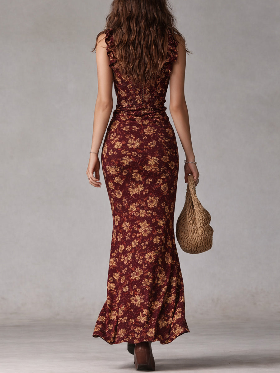 Lara | Abito lungo boho retrò