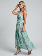 Valentina | Abito Floreale Acqua