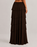 Giada | Gonna maxi a balze a strati