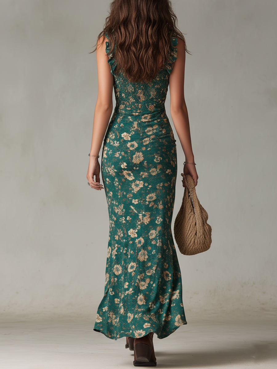 Lara | Abito lungo boho retrò