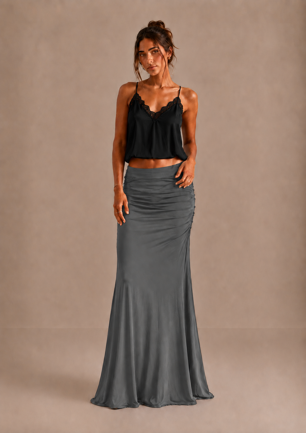 Lara | Gonna Maxi Elegante Arricciata