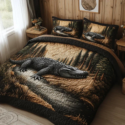 Chalet della Fauna Selvatica | Set Copriletto Trapuntato 3 Pezzi