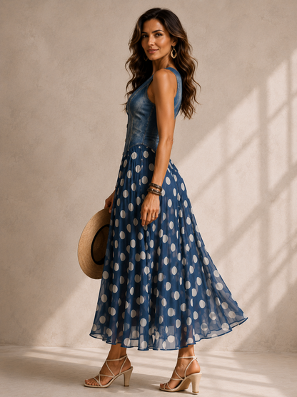 Adeline | Abito Lungo a Pois