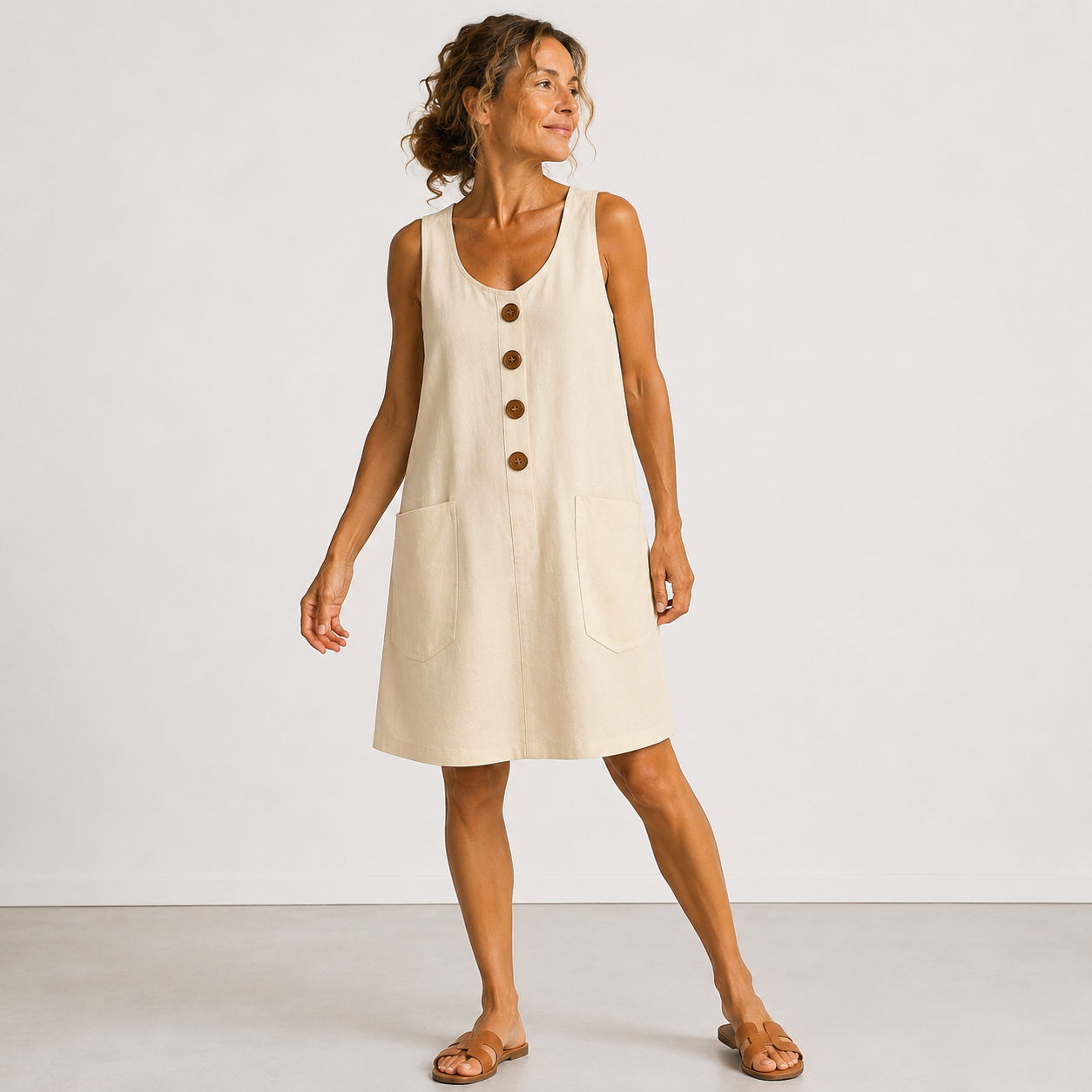 Elisa | Abito Casual con Bottoni