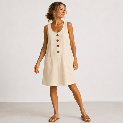 Elisa | Abito Casual con Bottoni