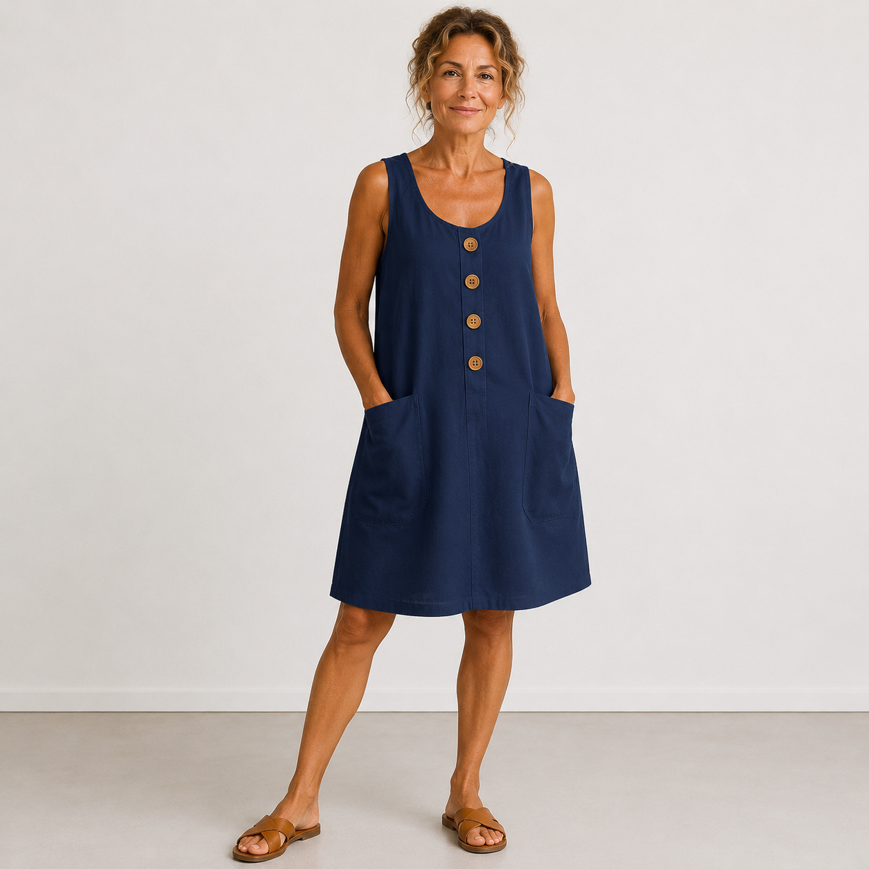 Elisa | Abito Casual con Bottoni