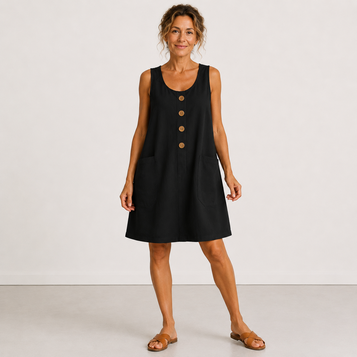 Elisa | Abito Casual con Bottoni