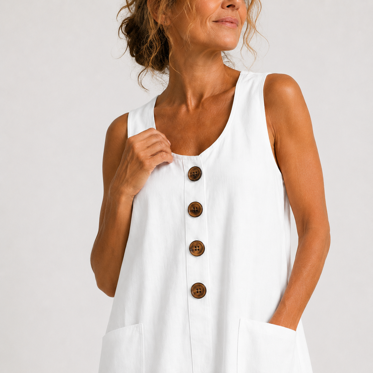 Elisa | Abito Casual con Bottoni