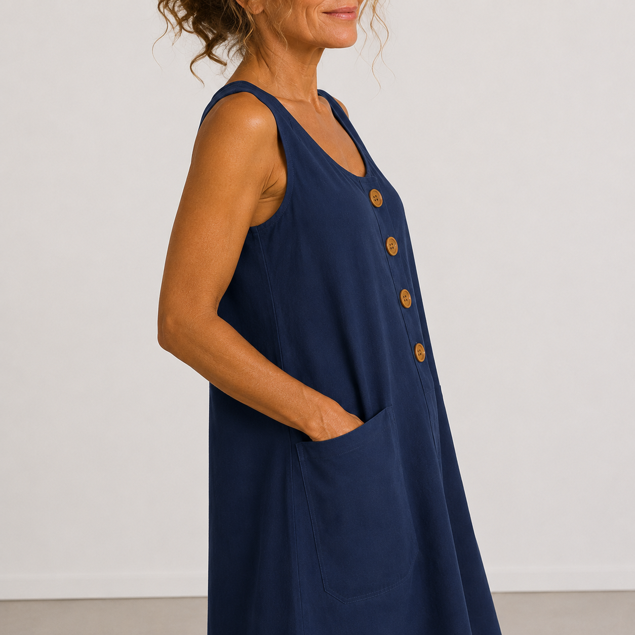 Elisa | Abito Casual con Bottoni