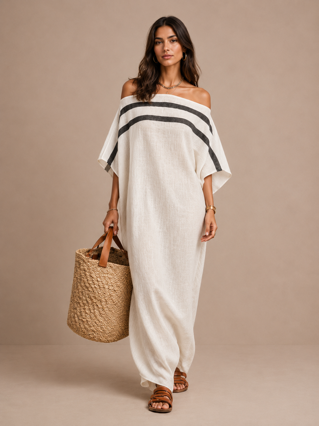 Marisa | Abito Maxi con Scollo a Goccia