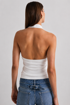 Amelia | Top Bardot drappeggiato
