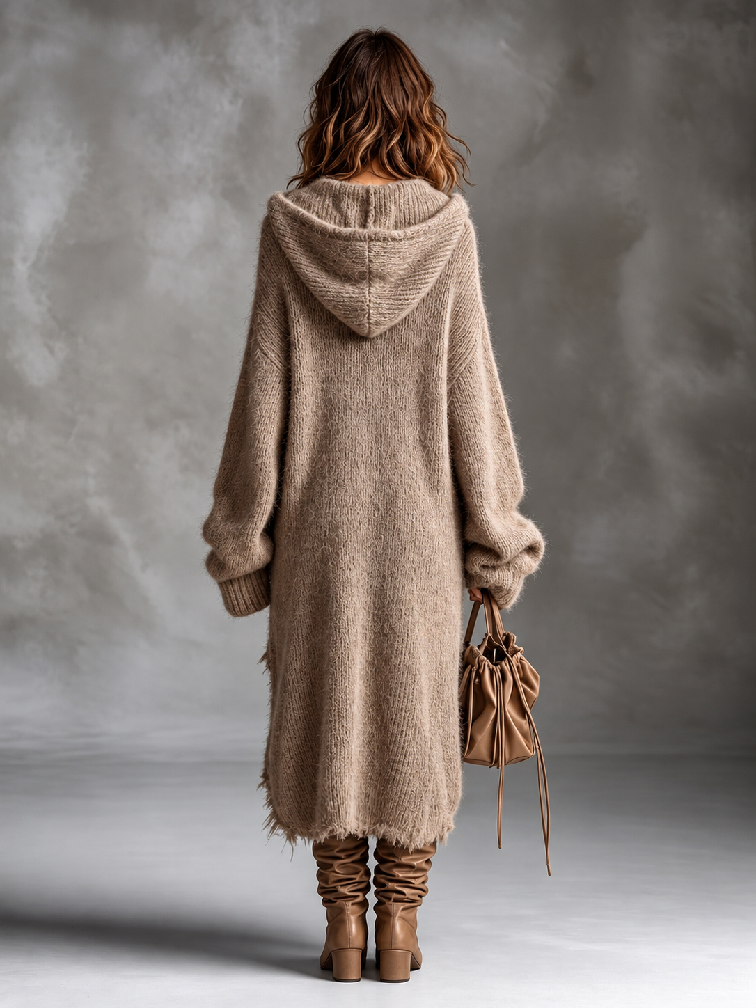 Marisol | Abito Midi Oversize con Cappuccio