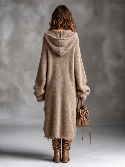 Marisol | Abito Midi Oversize con Cappuccio