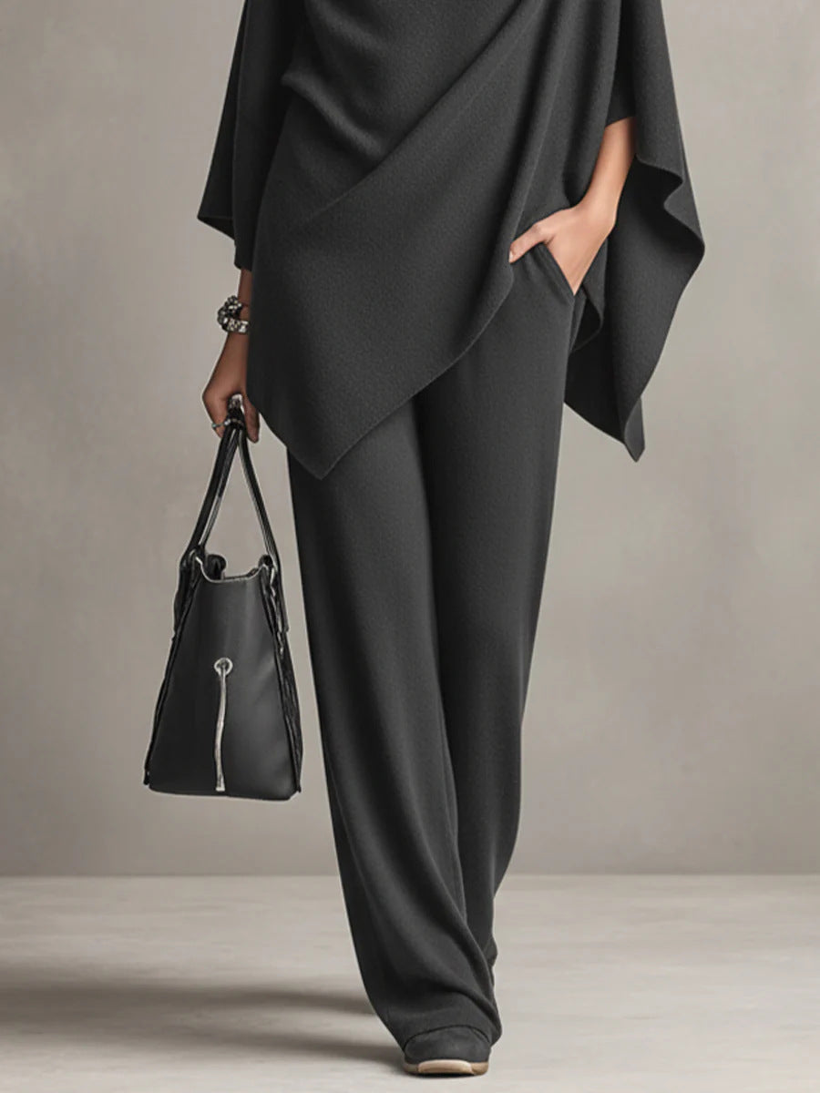 Sarina | Completo Drappeggiato in Due Pezzi