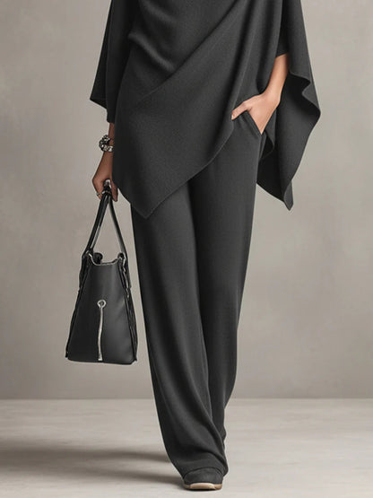 Sarina | Completo Drappeggiato in Due Pezzi