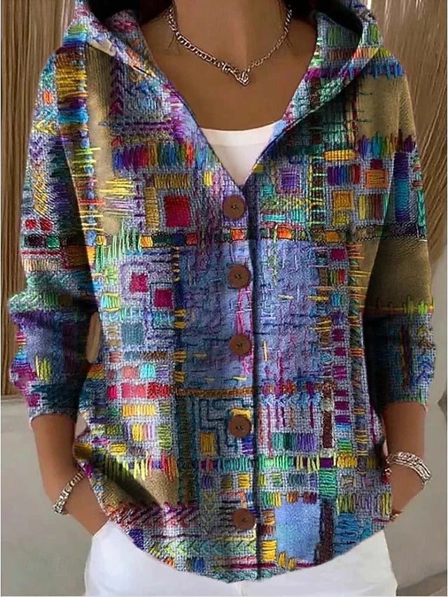 Carola | Giacca in Maglia con Cappuccio