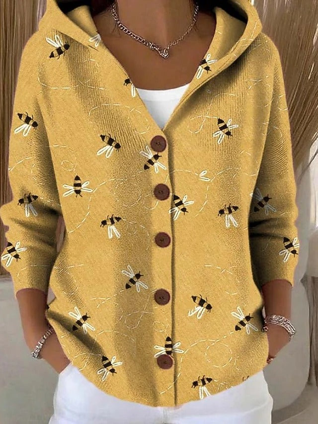 Carola | Giacca in Maglia con Cappuccio