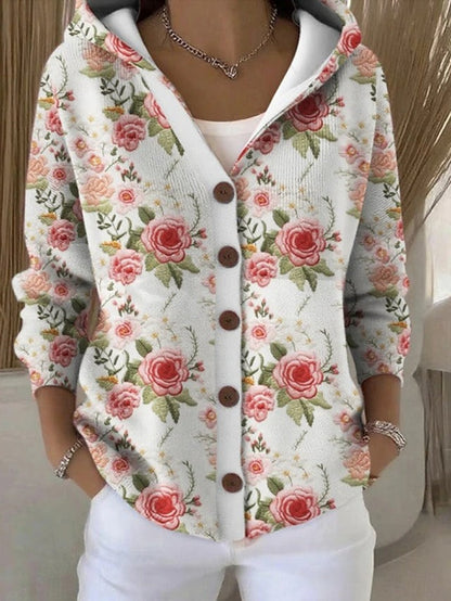 Carola | Giacca in Maglia con Cappuccio