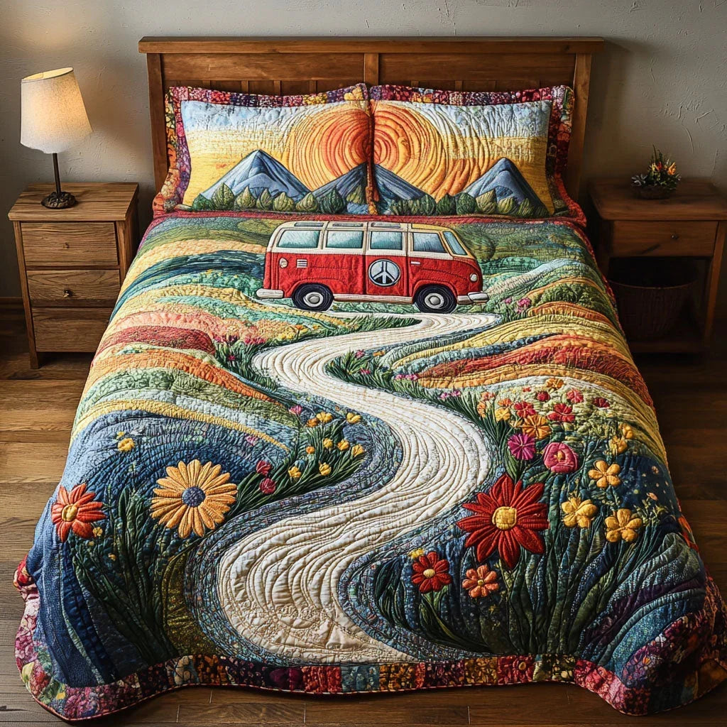 Viaggio Vintage | Set Copriletto Trapuntato 3 Pezzi