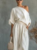 Mila | Completo due pezzi con spalle scoperte