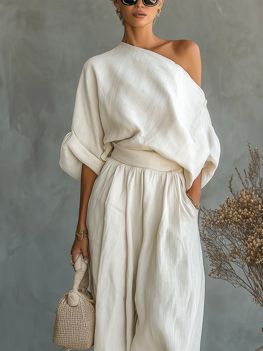 Mila | Completo due pezzi con spalle scoperte