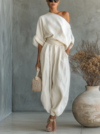 Mila | Completo due pezzi con spalle scoperte