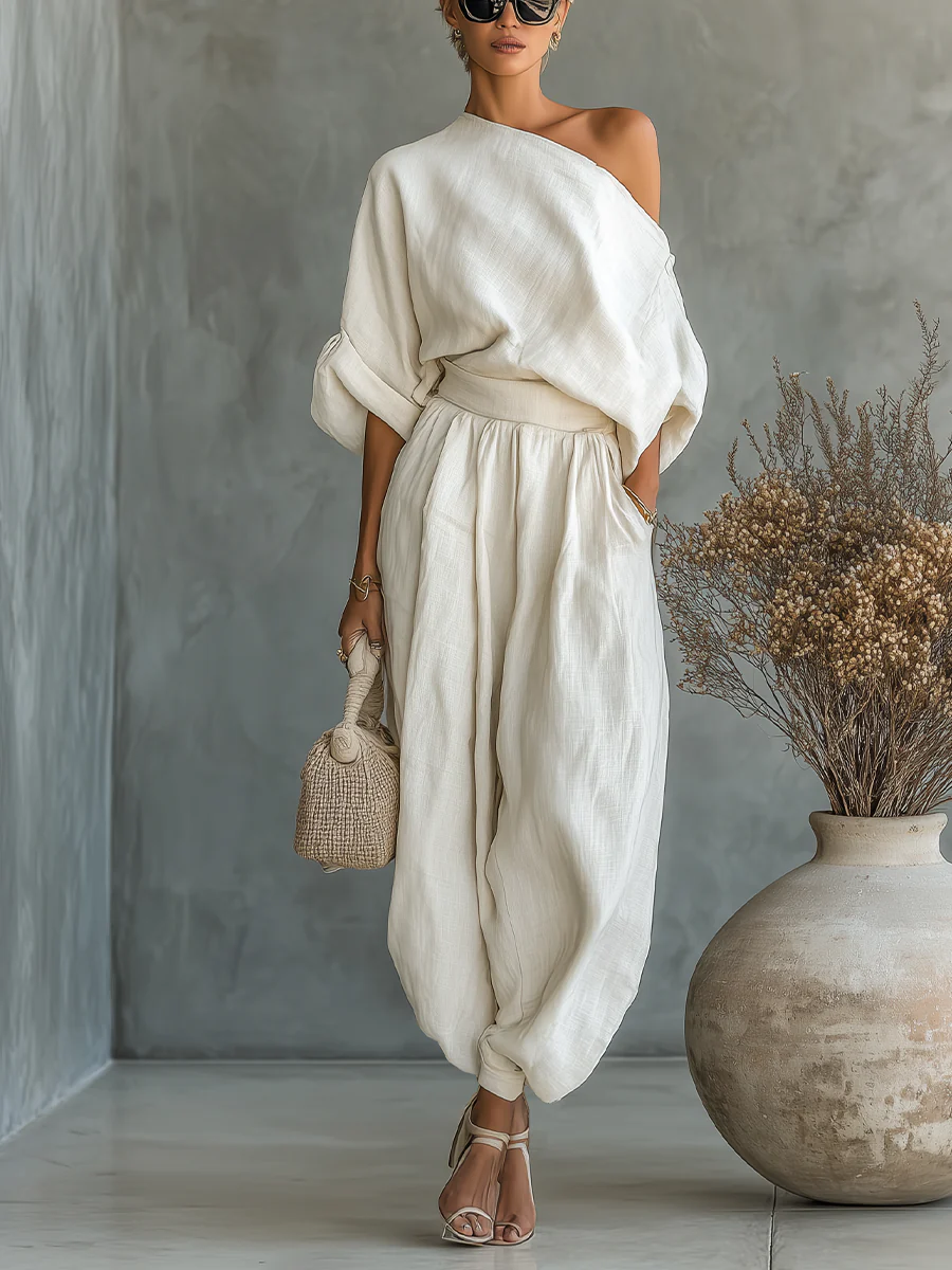 Mila | Completo due pezzi con spalle scoperte
