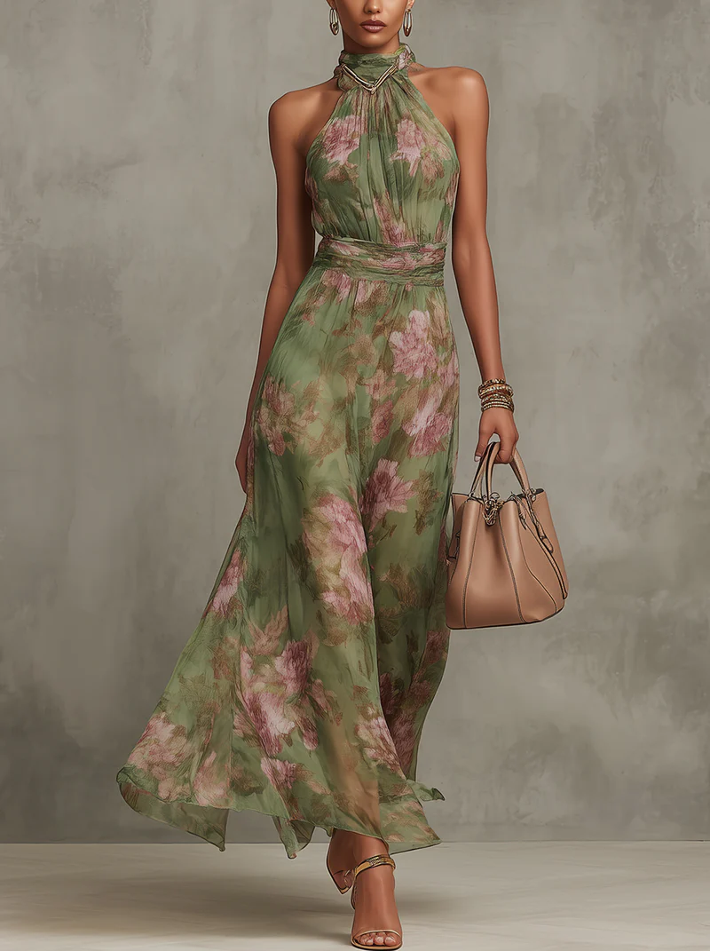 Aurora | Abito Maxi Floreale