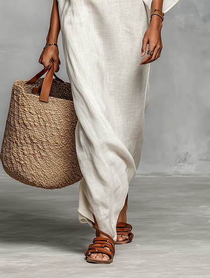 Marisa | Abito Maxi con Scollo a Goccia