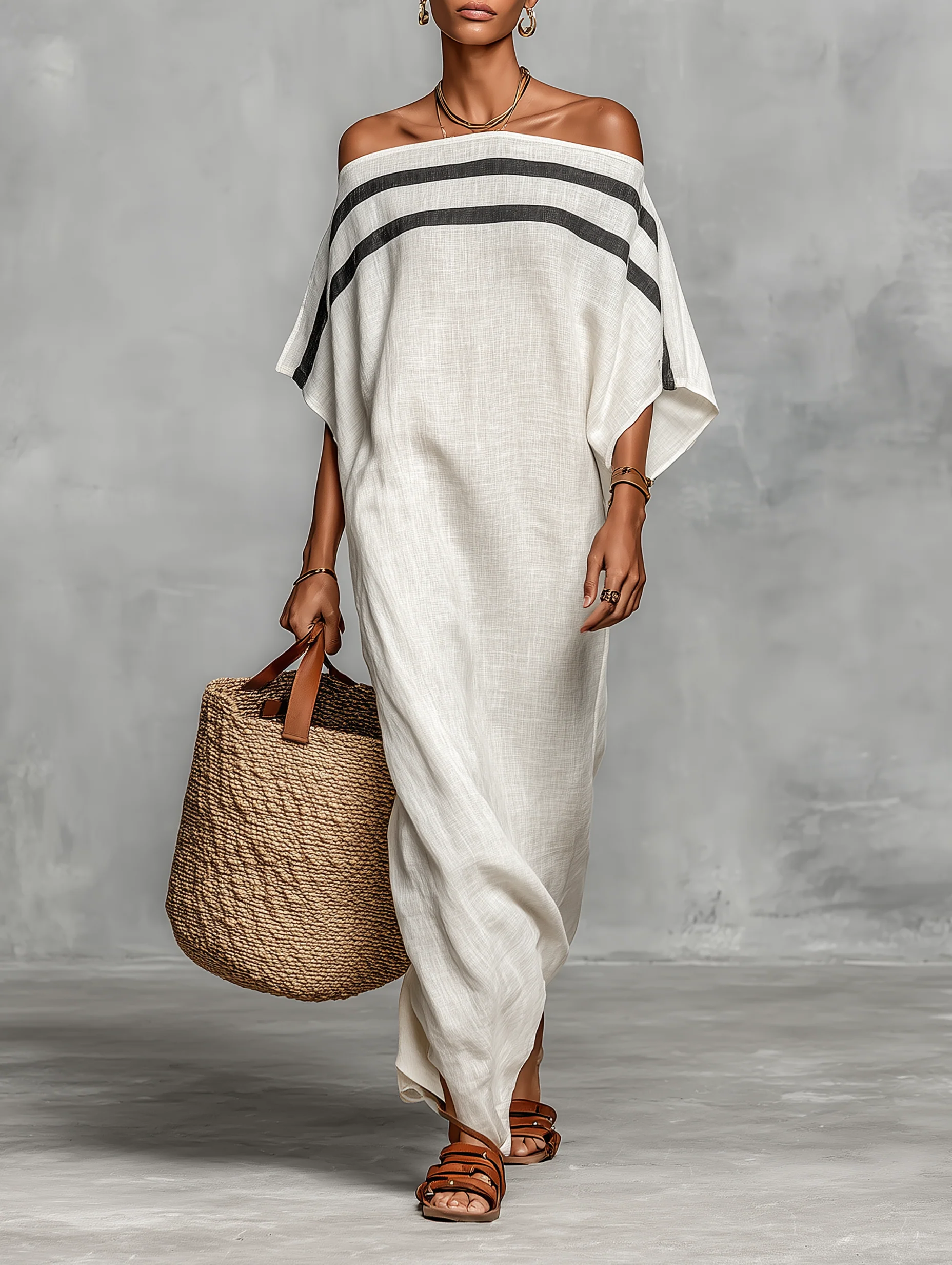 Marisa | Abito Maxi con Scollo a Goccia