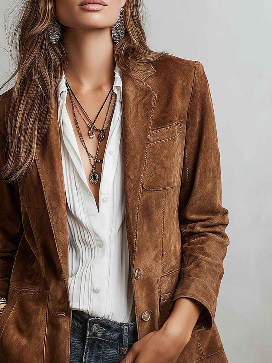 Marcella | Blazer Vintage Marron