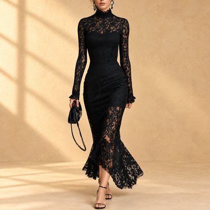 Arabella | Abito in Pizzo con Maniche Lunghe