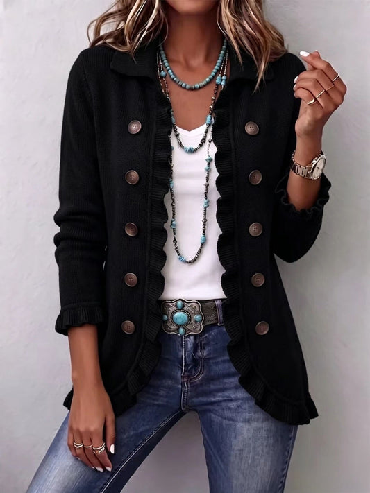 Lucia | Giacca in Maglia Nera