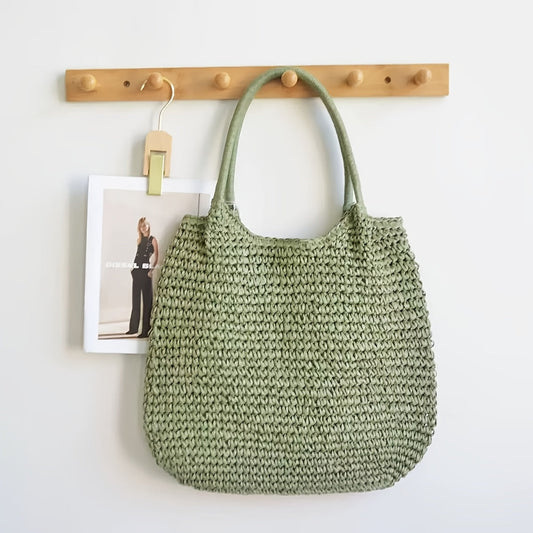 Matilde | Borsa a Tracolla Intrecciata - Verde Salvia