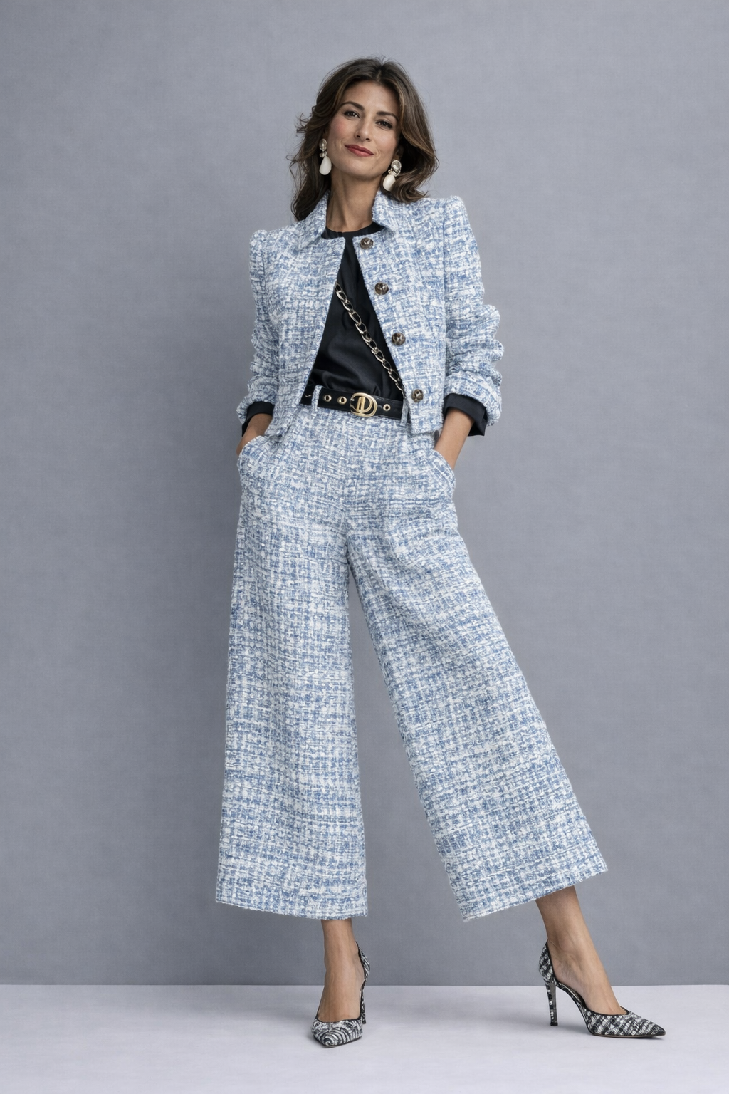 Ippolita | Completo Elegante con Pantalone Ampio
